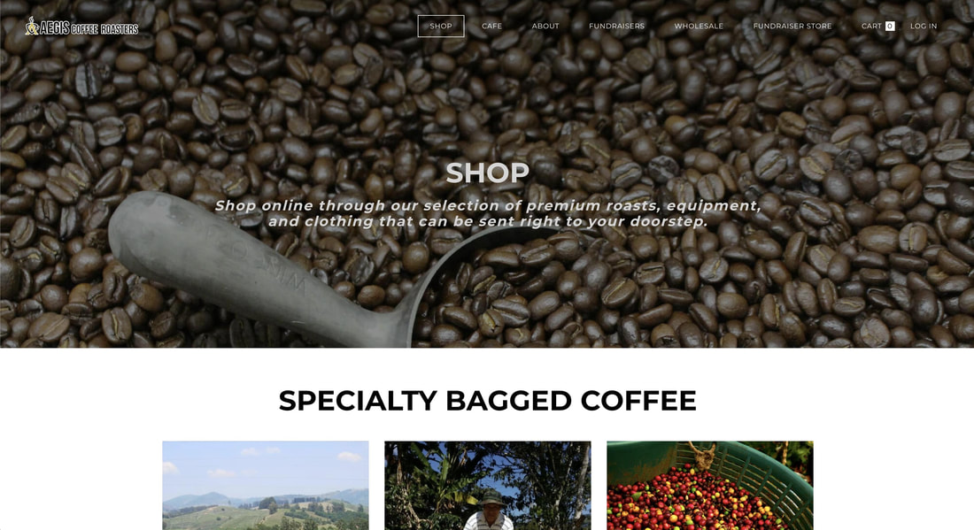 Aegis Coffee Roasters Website by Inzana Media