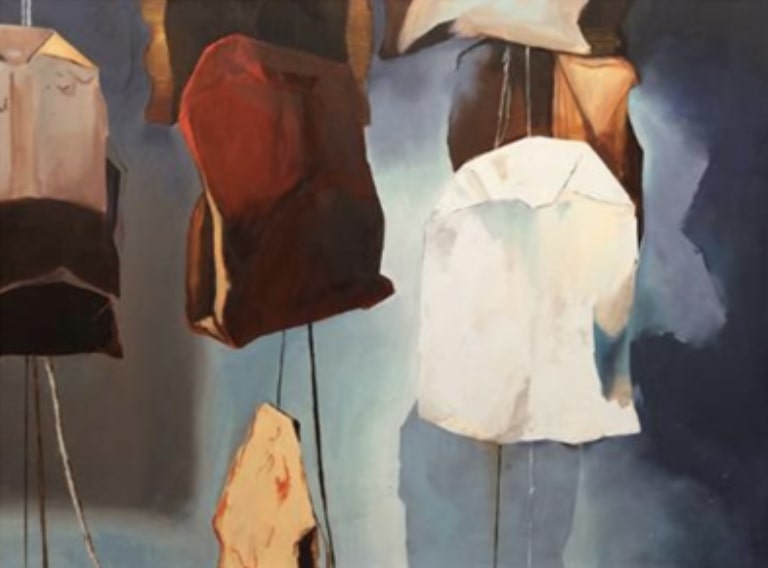 Claira Heitzenrater Painting - Tea Bags Close Up